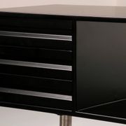 Osvaldo Borsani for Tecno ‘T96’ executive corner desk in black lacquered wood