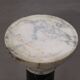 Antique black and white marble column, Italy, late 19th century