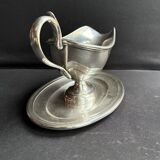 Silver metal helmet sauce boat - Christofle