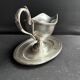 Silver metal helmet sauce boat - Christofle