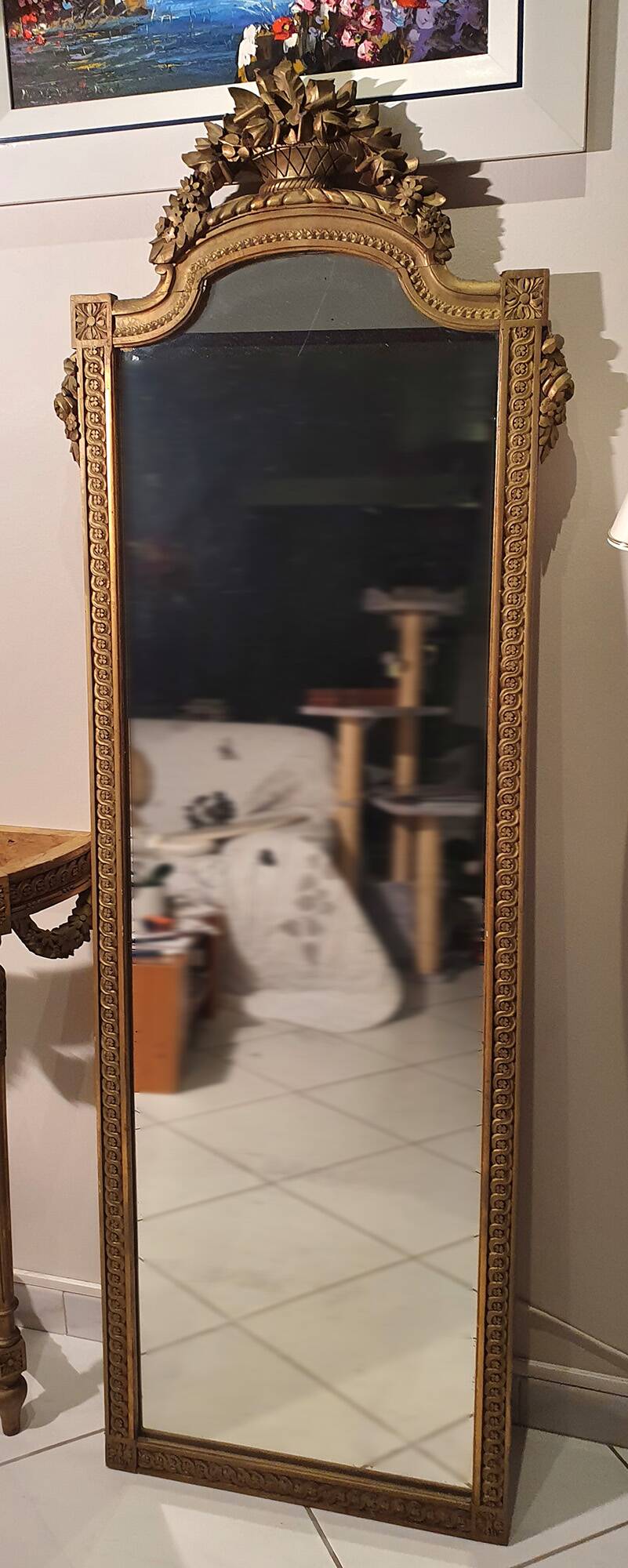 High Louis XVI mirror
