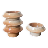 Set of 4 stoneware egg cups