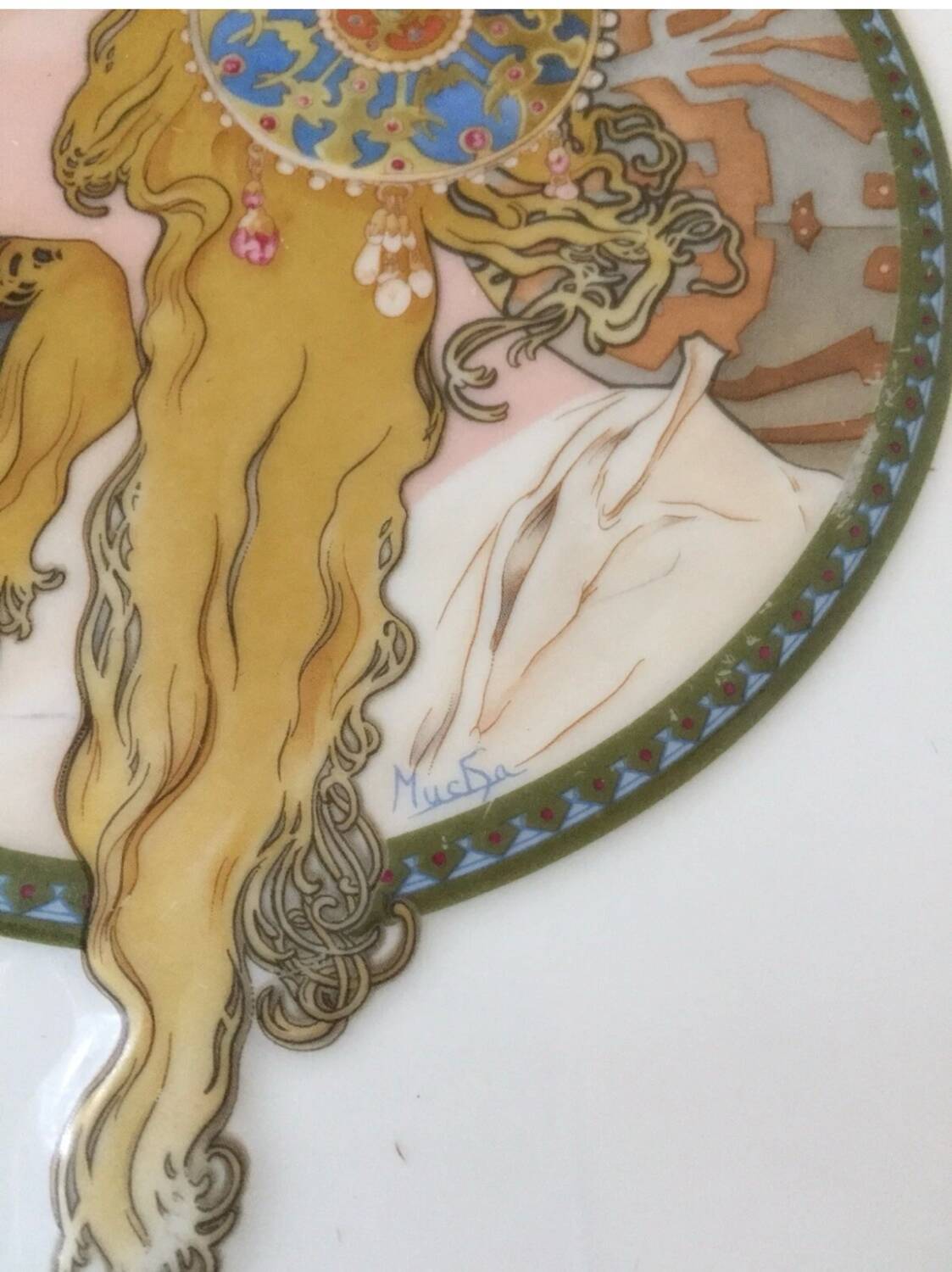 Alfons Mucha Hutschenreuther Porcelain Plaque