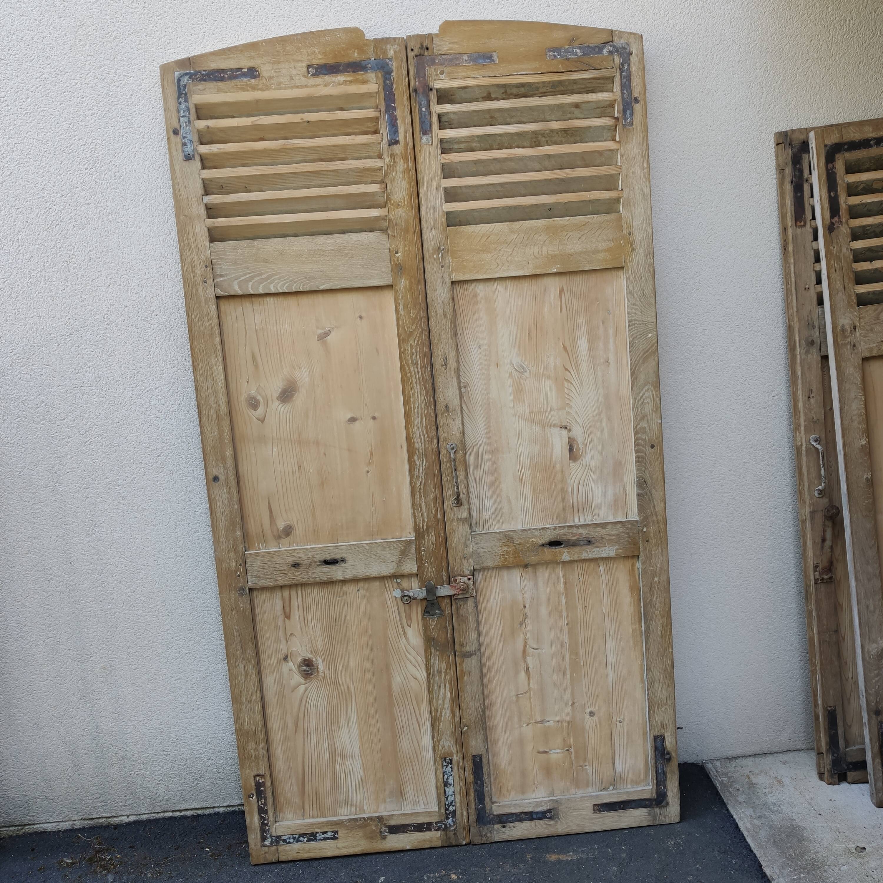 Pair of old shutters