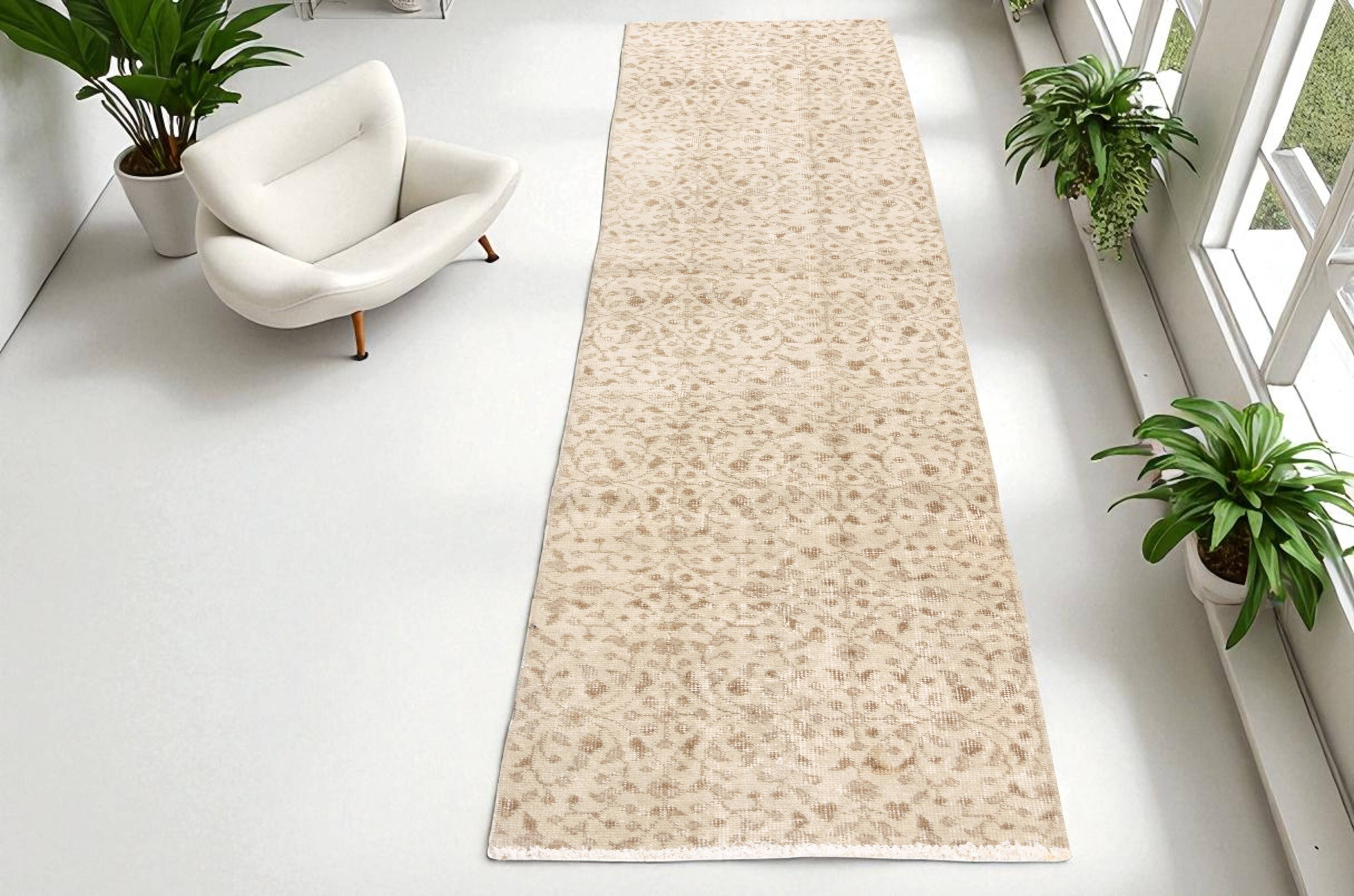 Oushak Pastel Hallway Runner Rug sku 1097