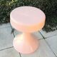 Powder pink / vintage 60s-70s tam tam stool