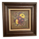 Tableau bouquet de fleurs huile sur toile Rabaey