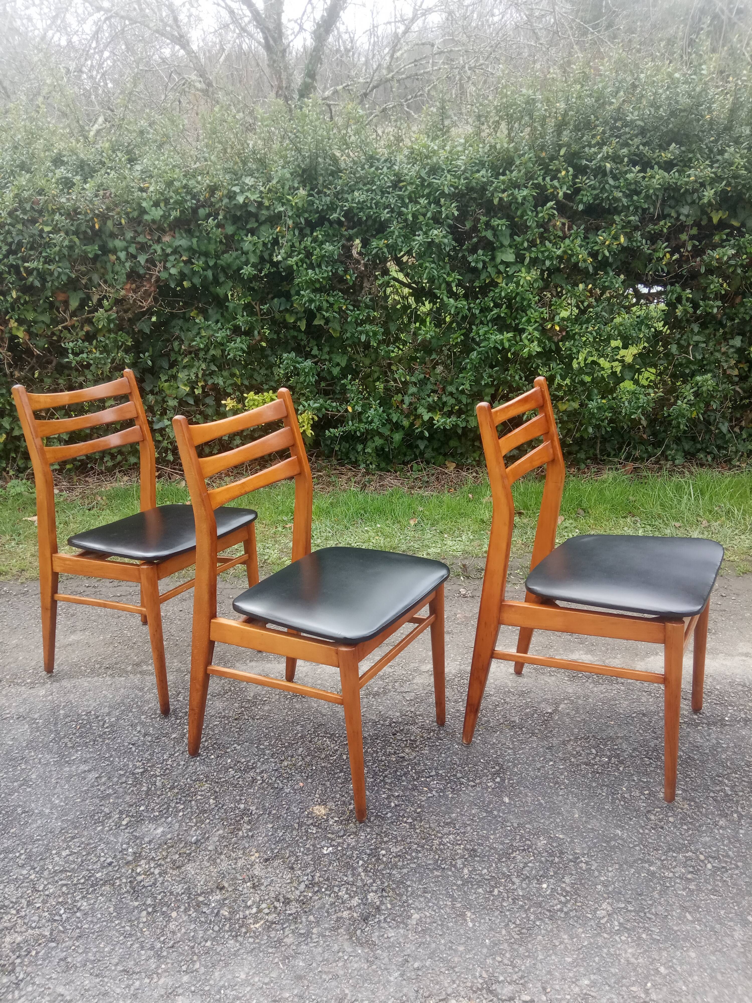 Lot de 3 chaises style scandinave