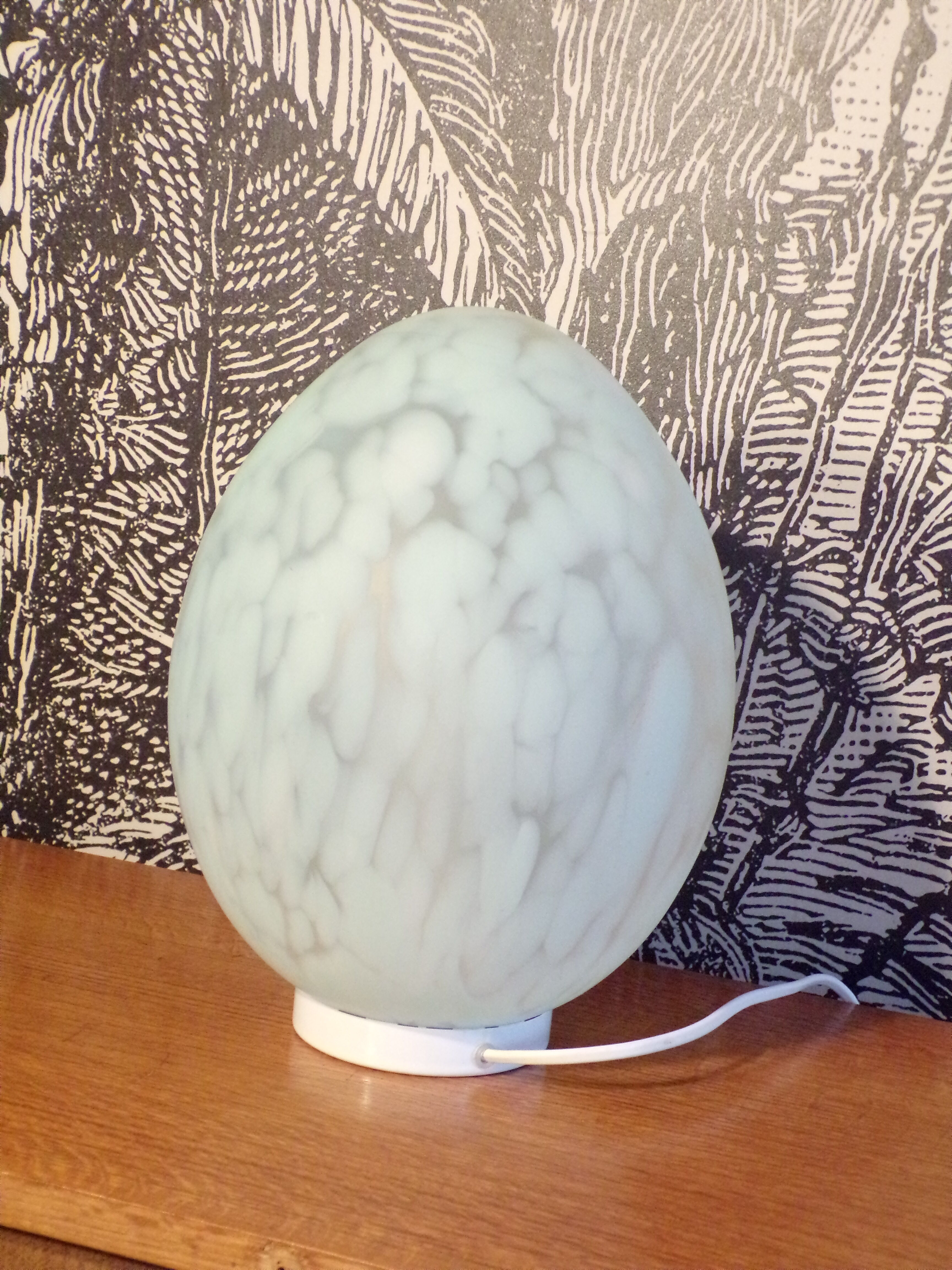 Vintage egg lamp