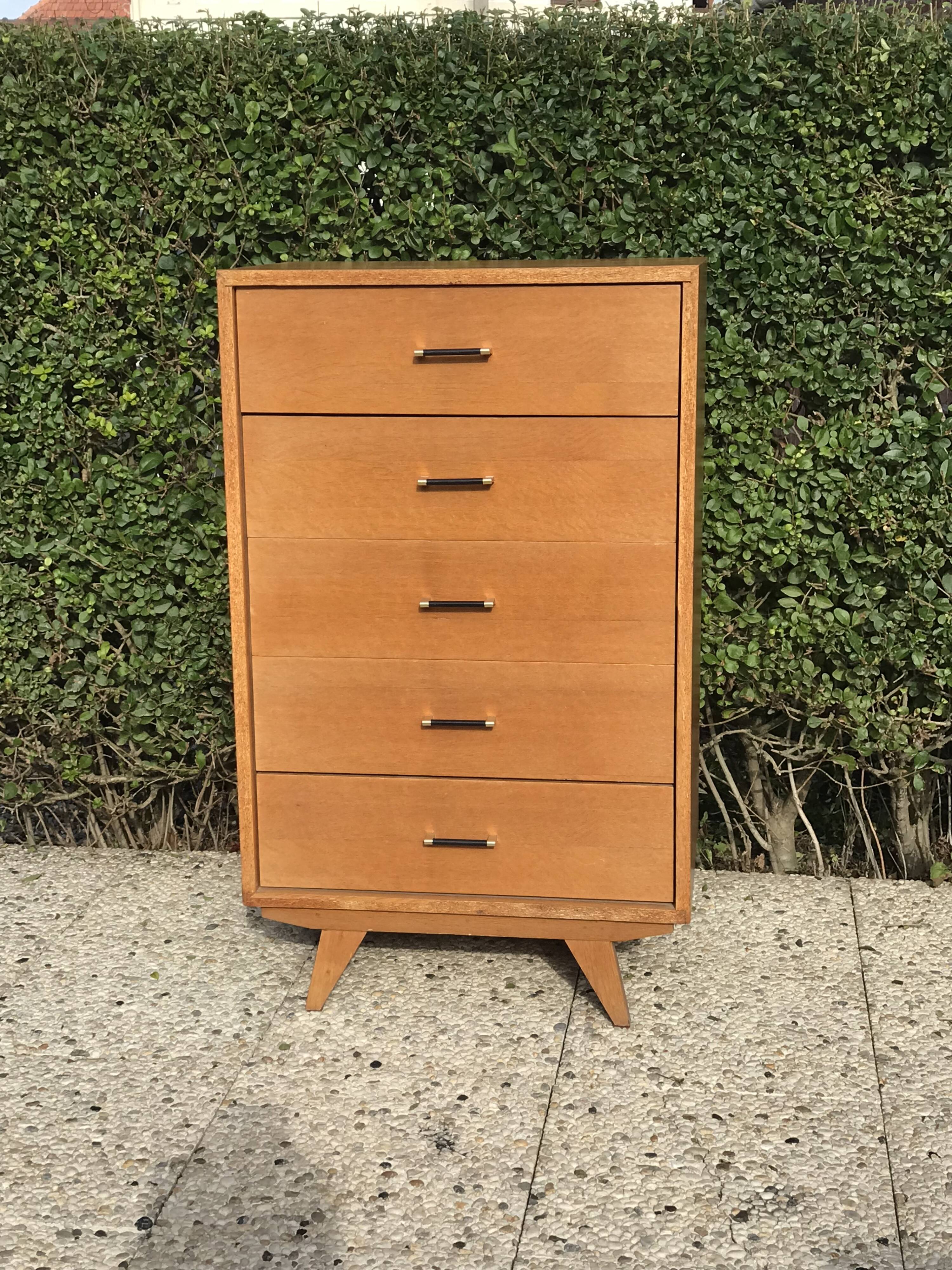 Commode vintage pieds compas
