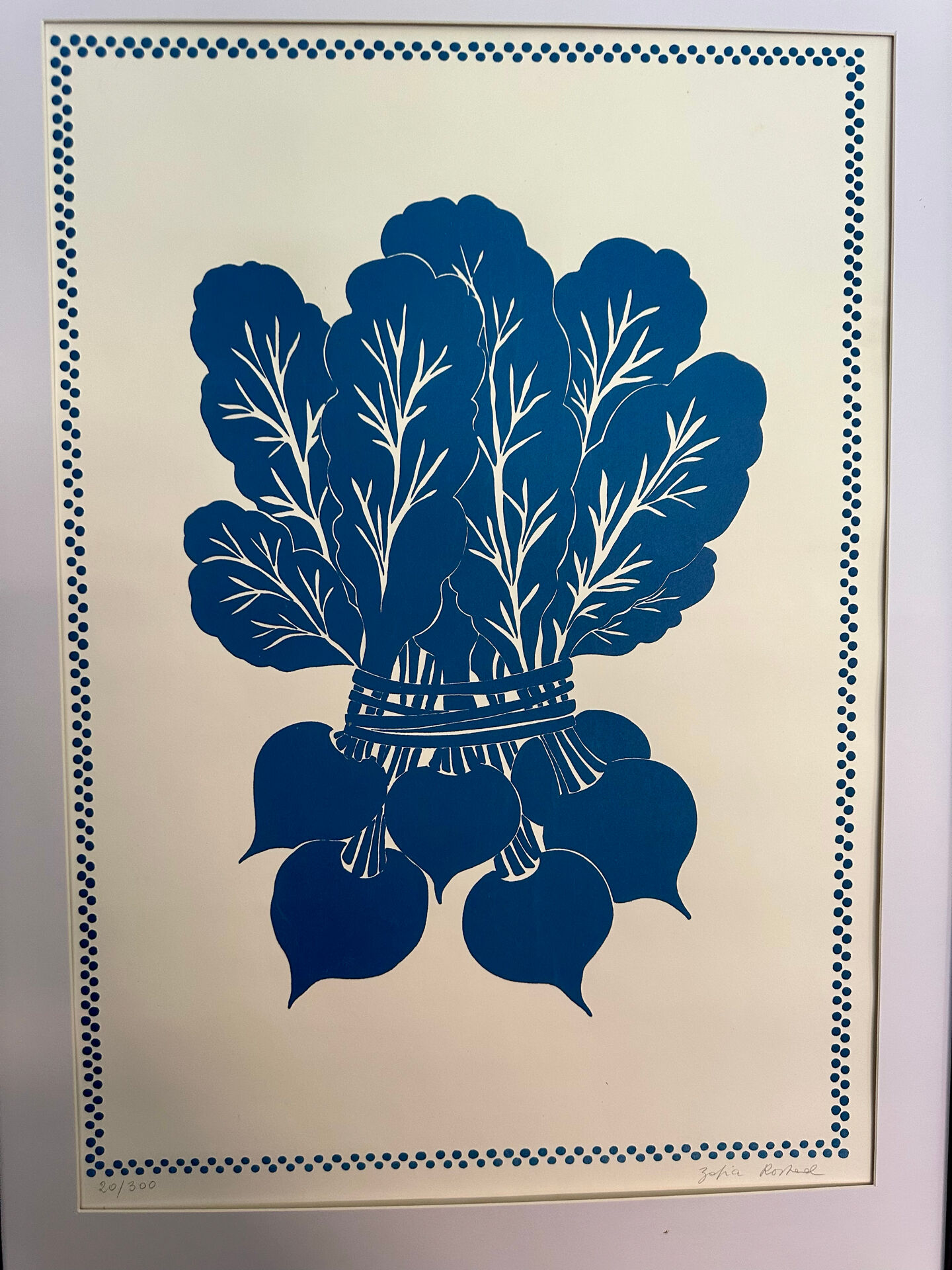 Estampe, litographie de Zofia Rostad