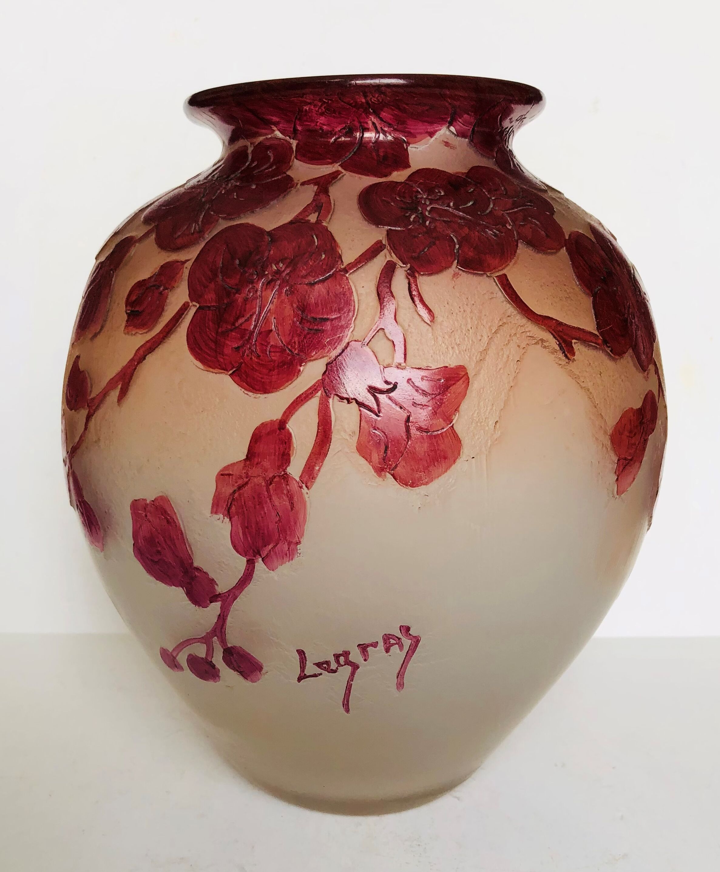 Legras multilayer glass ball vase