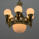 Rare Art Nouveau Chandelier by Emil Kralik, 1920s