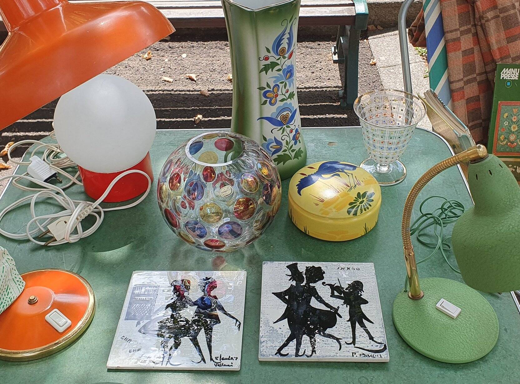Vintage round vase - Bohemia 1960 - "Nemo" Borske Sklo by Max Kannegiesser