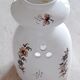 Lot of three small dessert plates decorated "Moustiers"