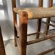 Rustic handcrafted oak chairs 1900