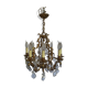 Bronze and crystal chandelier 8 fires