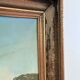 Vintage original large landscape oil painting, signed countryside art