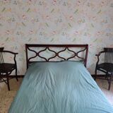 Directoire-style mahogany double bed