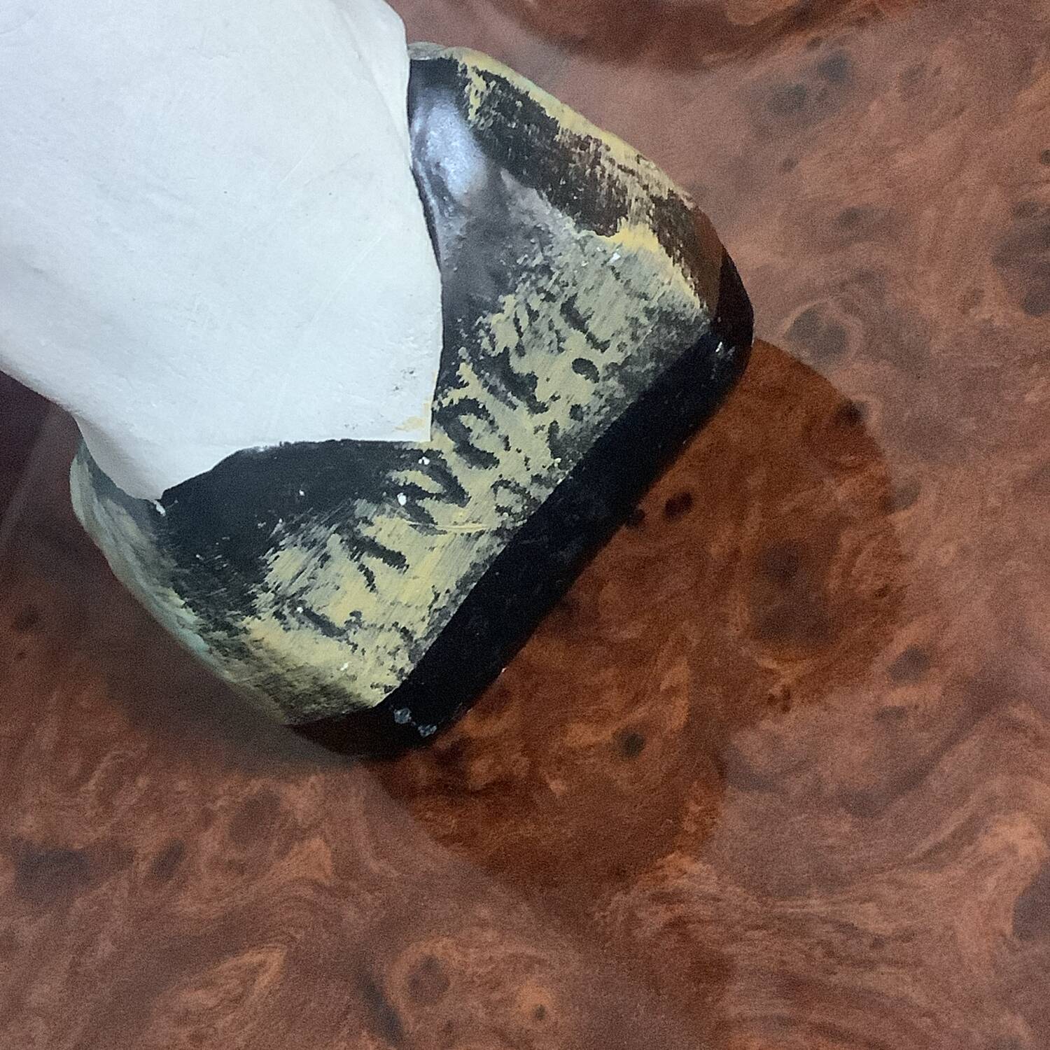 Small plaster statue of the Virgin Mary