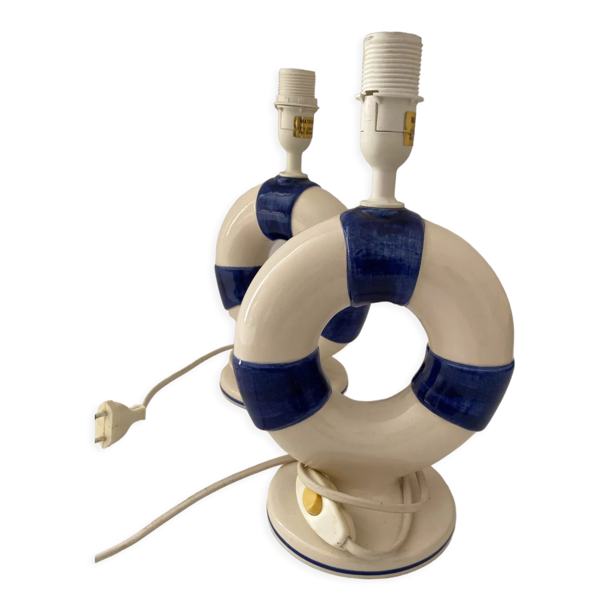 Pair of marine lamps foot