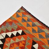 5x10 Red & Orange Tribal Handmade Kilim Rug, 165x317Cm