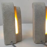 Paire de lampes en pierre.  Albert Tormos  1970