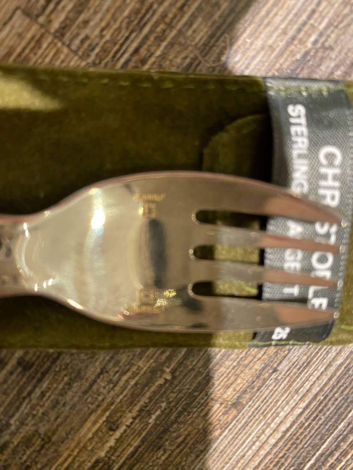 Christofle Baby Gift Set in Solid Sterling Silver 925 - Spoon and Fork