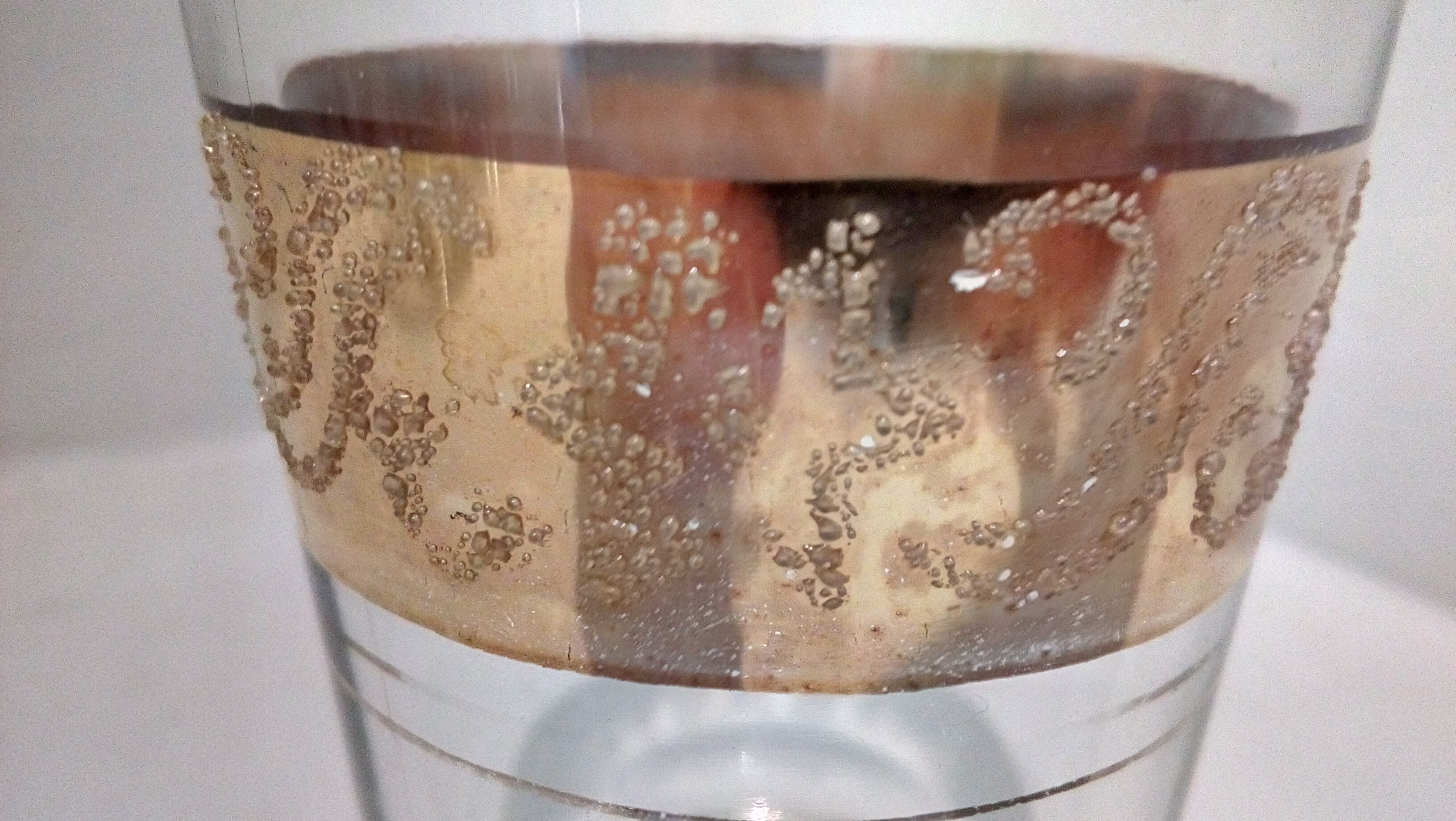 Set of 6 gold aperitif tea glasses - granita