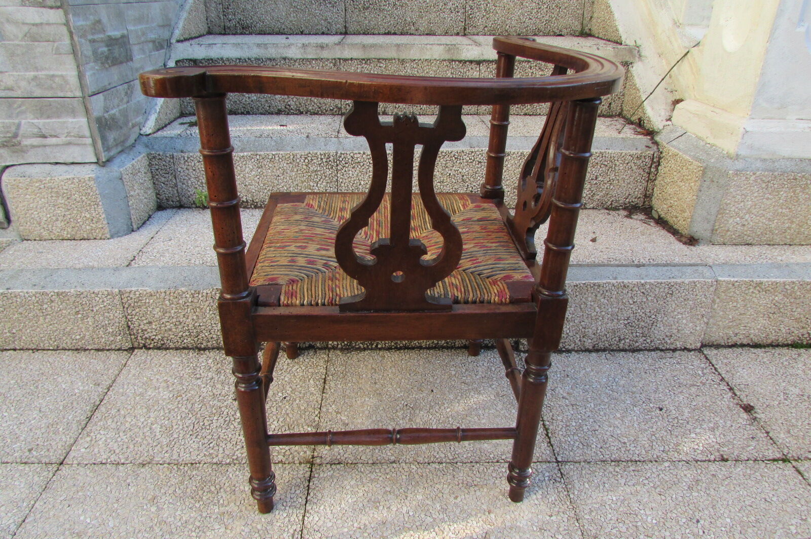 Fireplace corner chair, music chair