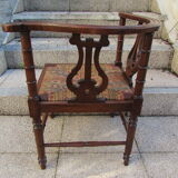 Fireplace corner chair, music chair