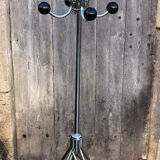Chromed metal coat rack