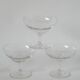 set of 4 engraved crystal champagne glasses 1950 8.5 x 10 cm