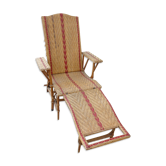 Chaise longue en osier