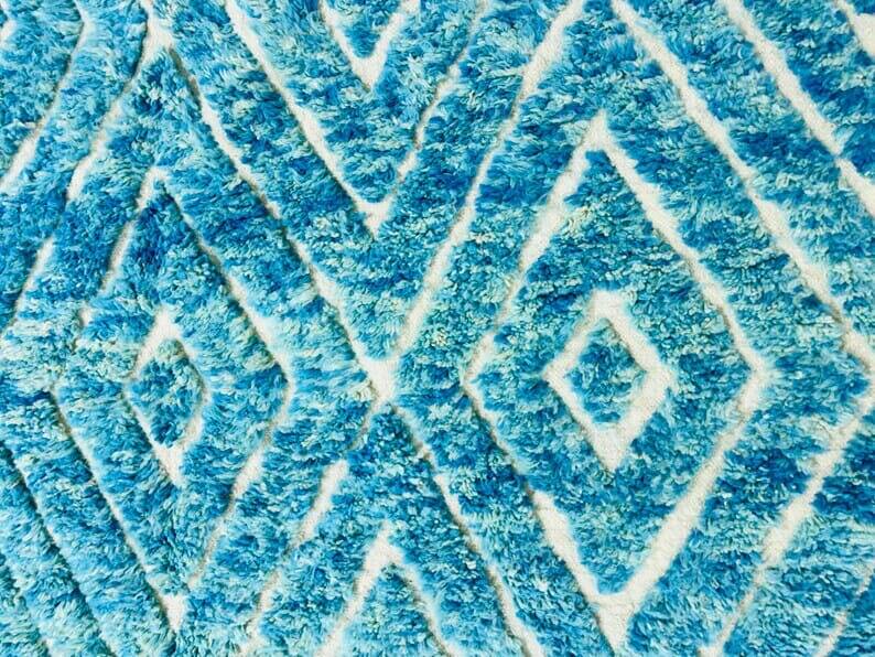 Handmade traditional beni ourain rug size 250 x 250 cm