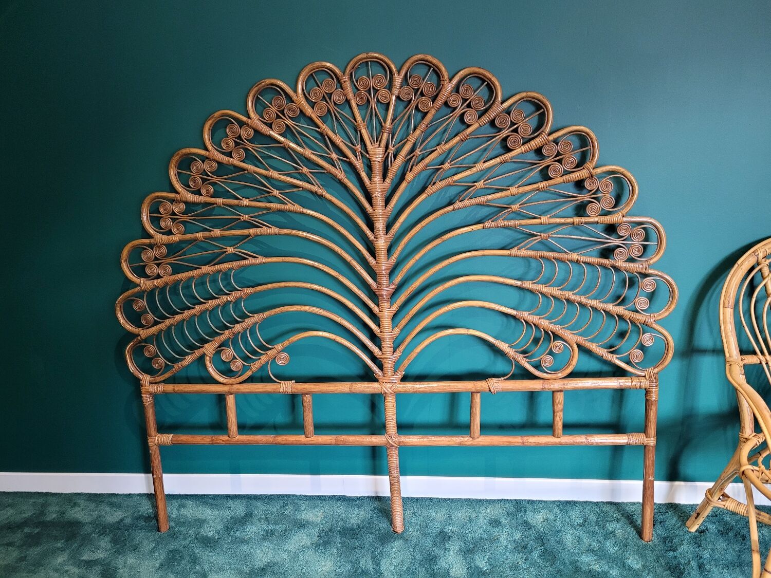 Peacock headboard