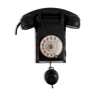 Téléphone mural en bakélite noir vintage années 50