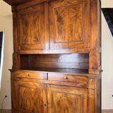 Buffet Deux Corps Empire period walnut and oak