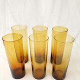 Amber blown glasses