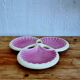 Vintage pink Verceram shell plate in French ceramic.
