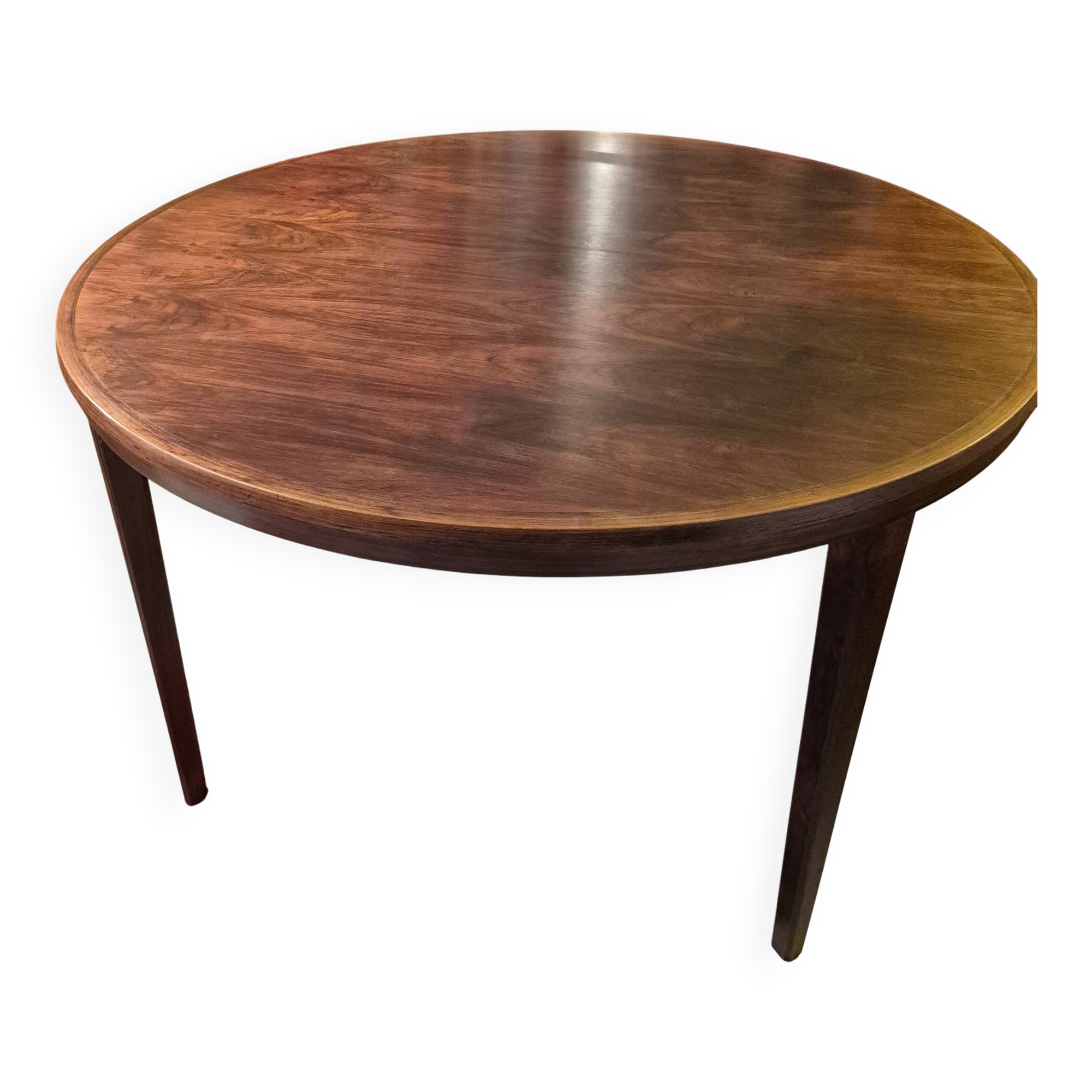 Danish table design from the 1960s in Rio rosewood.