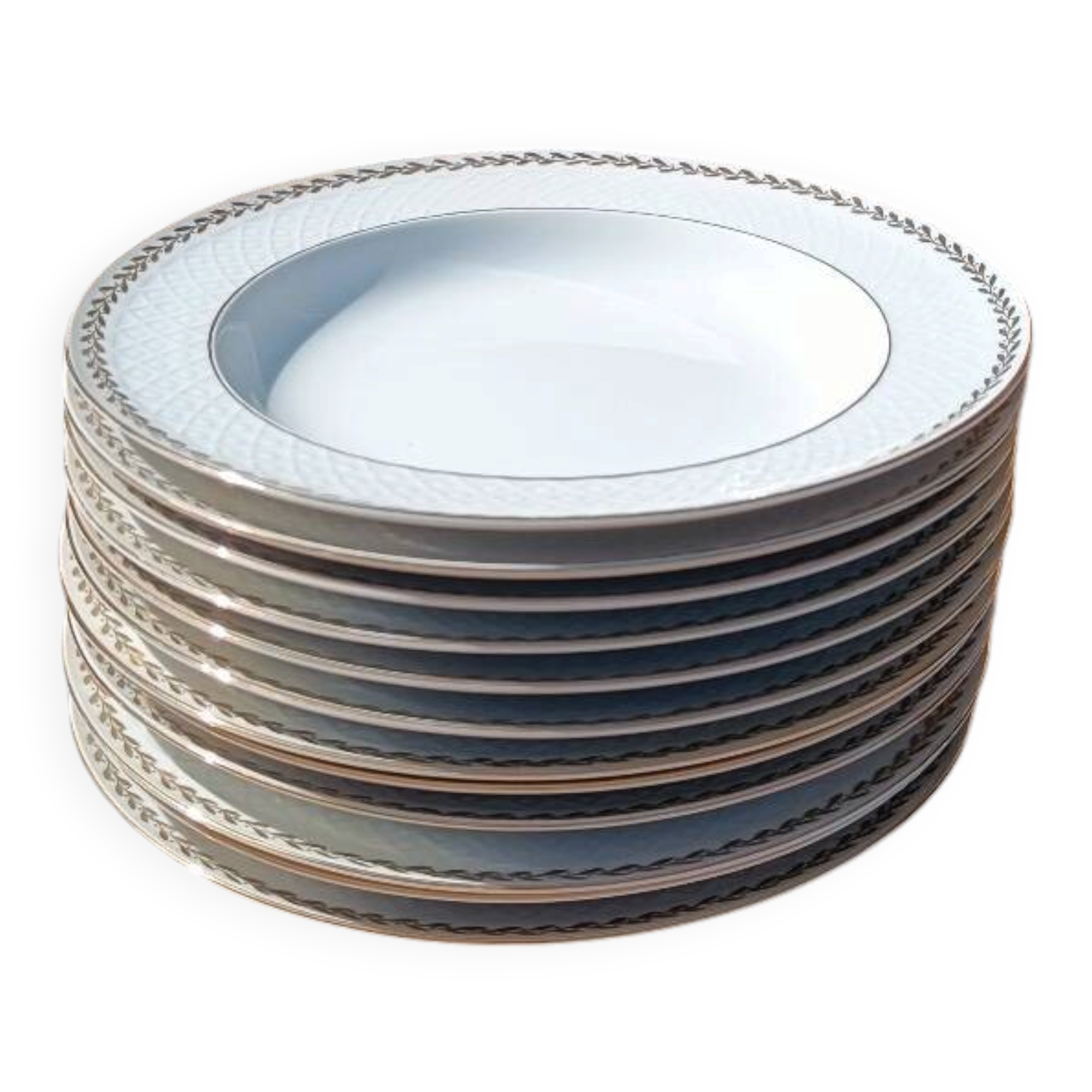 assiettes plates en porcelaine Bavaria – Seltmann Weiden