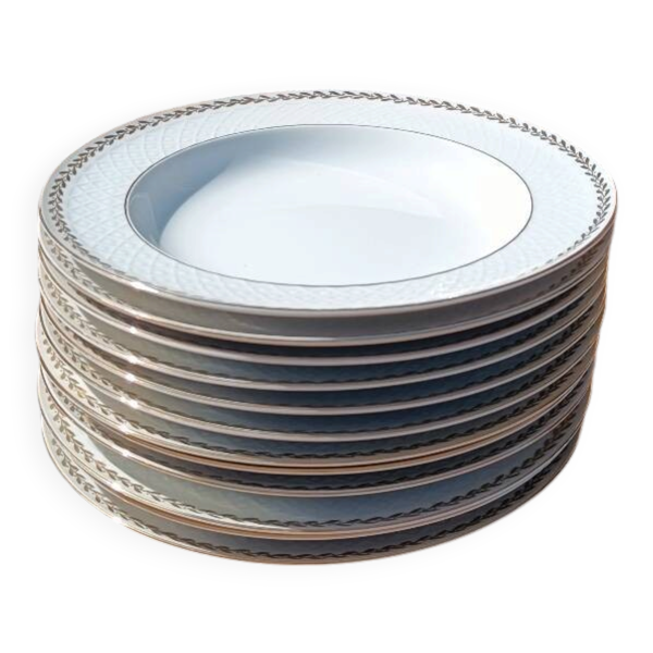 assiettes plates en porcelaine Bavaria – Seltmann Weiden