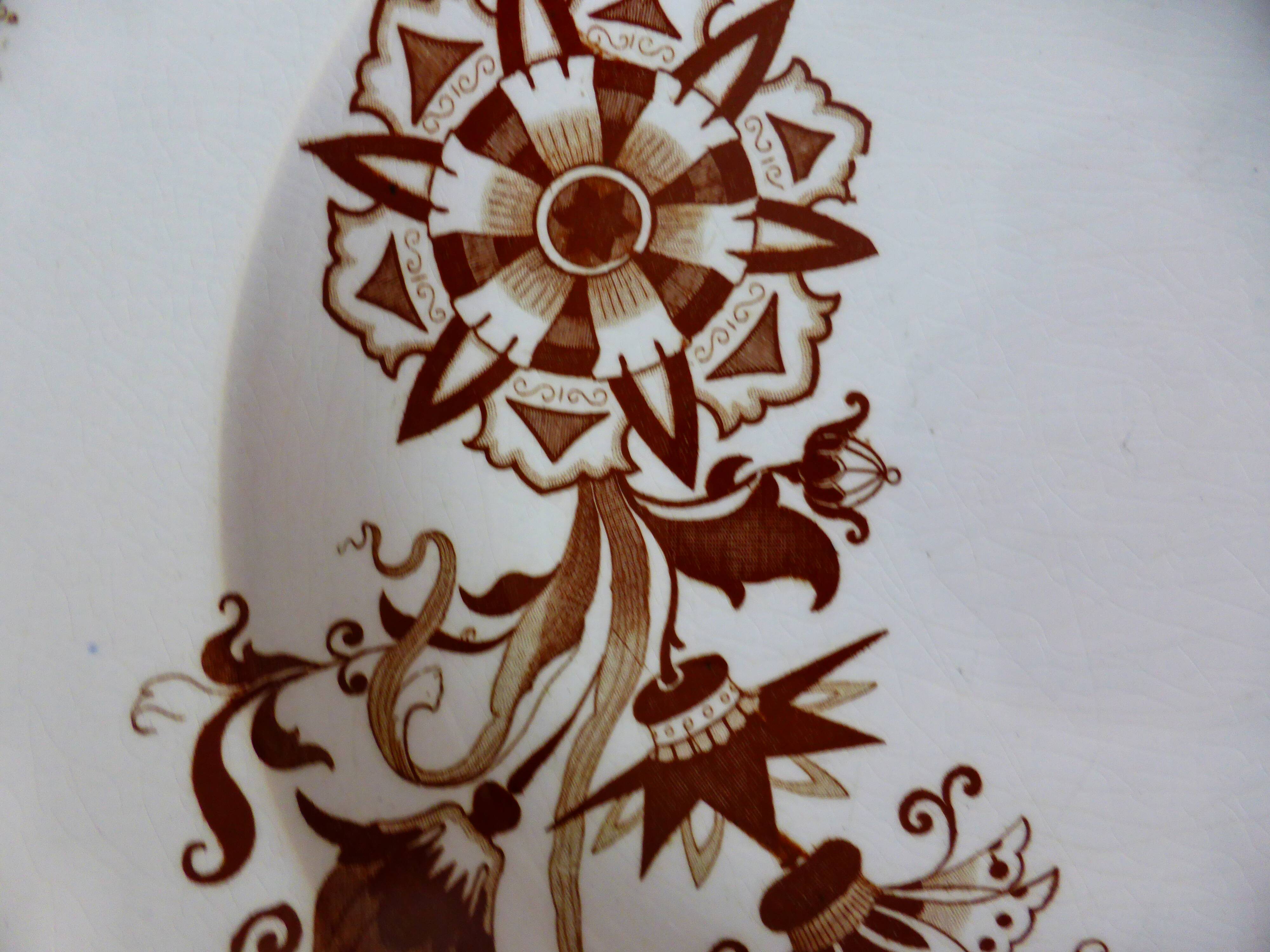 4 assiettes creuses vintage de Sarreguemines modèle Danois 210429