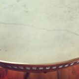 Louis XVI style marble and brass side table