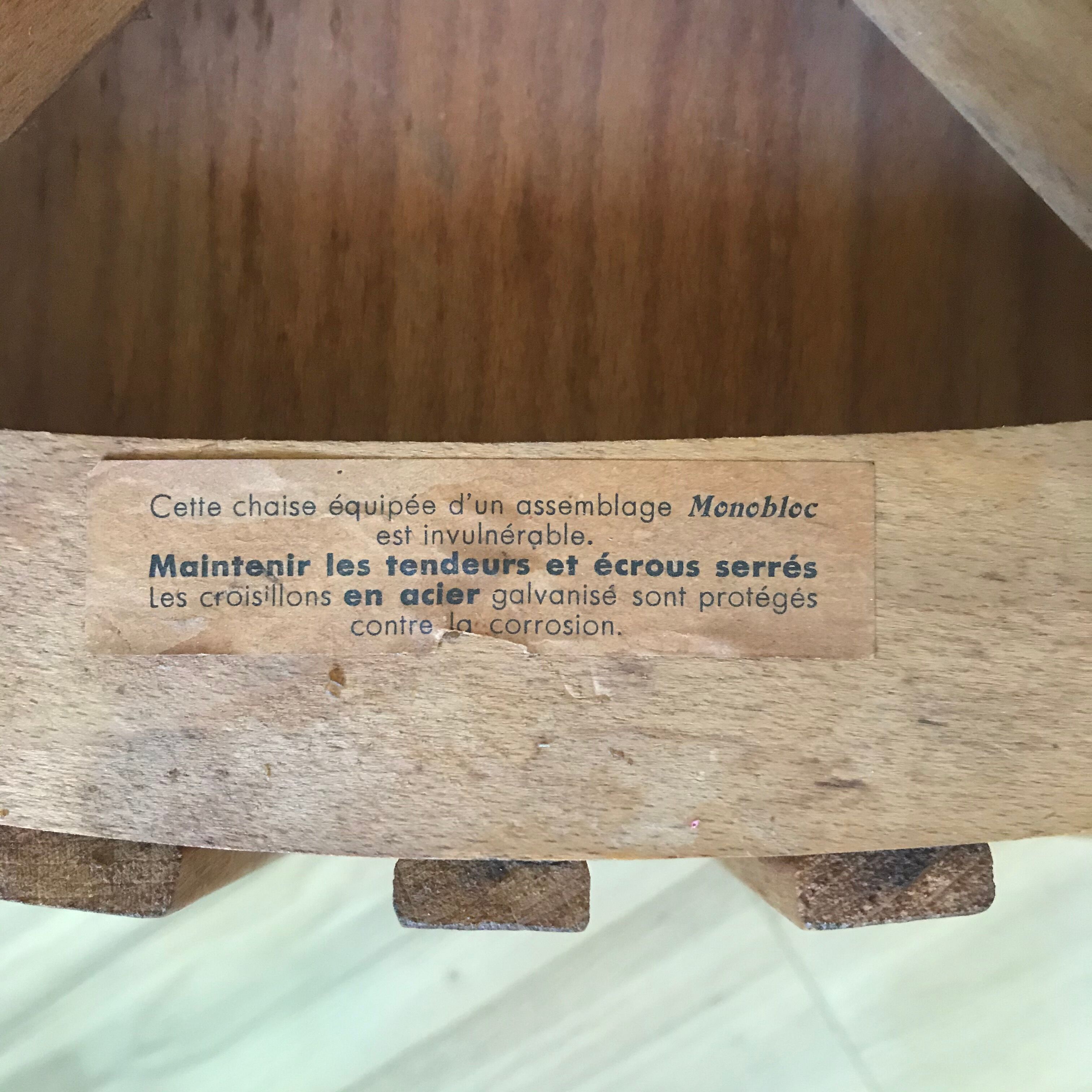 Bistrot LUTERMA chairs with Monobloc system