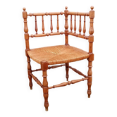 Ancien fauteuil chaise de coin d angle