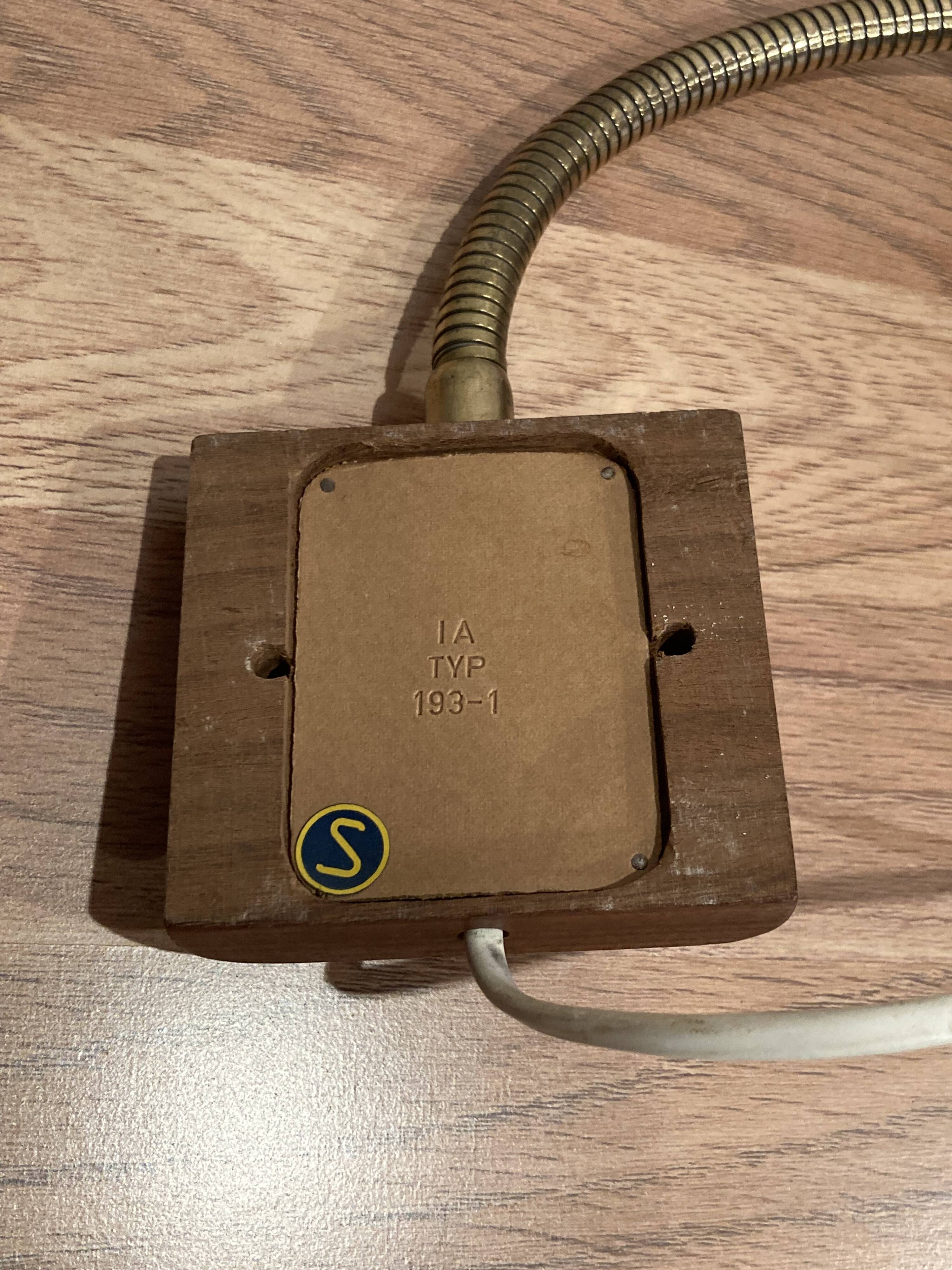 Pair of modular wall lights, Scandinavian design, 1950s.