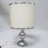 Lampe abat-jour chromé années 70