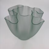 Glass Vase, "Cartoccio" model by Pietro Chiesa for Fontana Arte